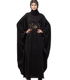 Nazneen Hand work across front Antique Brass  embroidery  Nida Kaftan
