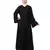 Nazneen Front Open Pleated embroidered Abaya