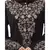 Nazneen Neck and Sleeve Resham Embroidered  A line Party Abaya