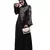 Nazneen Neck and Sleeve Resham Embroidered  A line Party Abaya