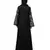 Nazneen Neck and Sleeve Resham Embroidered  A line Party Abaya