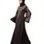 Nazneen Neck and Sleeve Resham Embroidered  A line Party Abaya