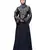 Nazneen Neck and Sleeve Resham Embroidered  A line Party Abaya
