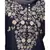 Nazneen Neck and Sleeve Resham Embroidered  A line Party Abaya