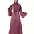 Nazneen Neck and Sleeve Resham Embroidered  A line Party Abaya