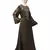 Nazneen Neck and Sleeve Resham Embroidered  A line Party Abaya