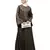 Nazneen Neck and Sleeve Resham Embroidered  A line Party Abaya