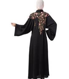 Nazneen Front to back Resham embroidery front open Abaya