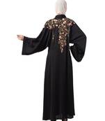 Nazneen Front to back Resham embroidery front open Abaya