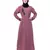Nazneen side  embroidery contrast piping Abaya