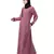 Nazneen side  embroidery contrast piping Abaya