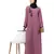 Nazneen side  embroidery contrast piping Abaya