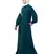 Nazneen Front Open Side embroidery  Contrast Button Abaya