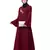 Nazneen Side Resham Embroidery Bell sleeve A line Abaya