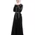 Nazneen Front , back , Sleeve and belt hand embroidery A line Abaya
