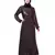 Nazneen side  embroidery contrast piping Abaya