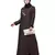 Nazneen side  embroidery contrast piping Abaya