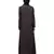 Nazneen side  embroidery contrast piping Abaya