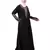 Nazneen Front and Sleeve Resham embroidered A line Abaya