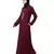 Nazneen Center embroidery contrast piping Abaya