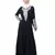Nazneen Front and Sleeve Resham embroidered A line Abaya
