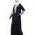 Nazneen Front and Sleeve Resham embroidered A line Abaya