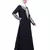 Nazneen Front and Sleeve Resham embroidered A line Abaya