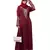 Nazneen Front and Sleeve Resham embroidered A line Abaya