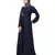 Nazneen Side Embroidery Contrast Piping abaya