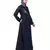 Nazneen Side Embroidery Contrast Piping abaya