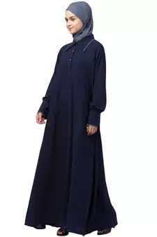 Nazneen Long Cuff and Collar executive Abaya