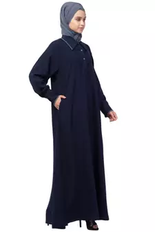 Nazneen Long Cuff and Collar executive Abaya