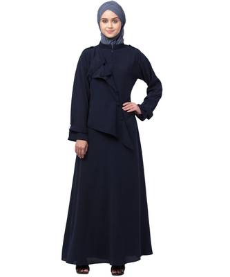 Nazneen extra Jacket style Panel Executive Abaya 2