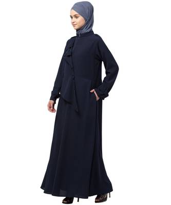 Nazneen extra Jacket style Panel Executive Abaya 3