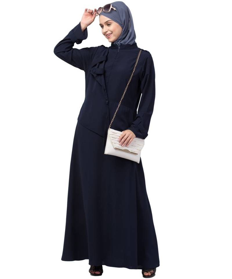 Nazneen extra Jacket style Panel Executive Abaya