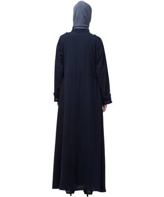 Nazneen extra Jacket style Panel Executive Abaya 7