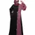 Nazneen Contrast Front & sleeve  Hand work Abaya