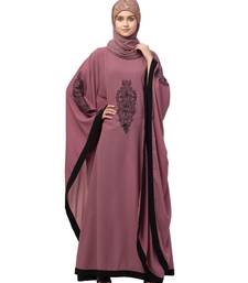 Nazneen Center & Sleeve embroidery contrast Band Kaftan