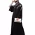 Nazneen Front to back Resham Embroidery Front Open  Abaya