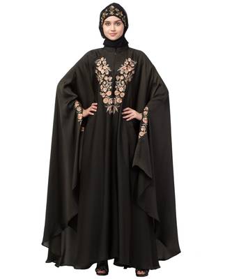Nazneen Neck and Sleeve Embroidered Irani Kaftan 2