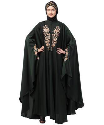 Nazneen Neck and Sleeve Embroidered Irani Kaftan 2