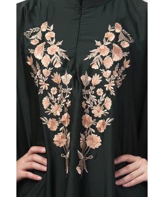 Nazneen Neck and Sleeve Embroidered Irani Kaftan 5