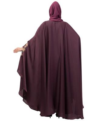 Nazneen Neck and Sleeve Embroidered Irani Kaftan 5