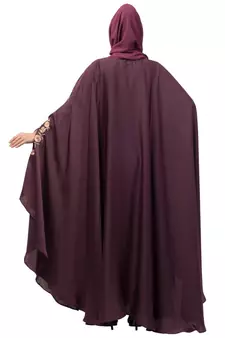 Nazneen Neck and Sleeve Embroidered Irani Kaftan