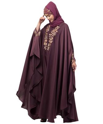 Nazneen Neck and Sleeve Embroidered Irani Kaftan 7