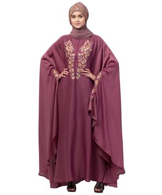Nazneen Neck and Sleeve Embroidered Irani Kaftan 3