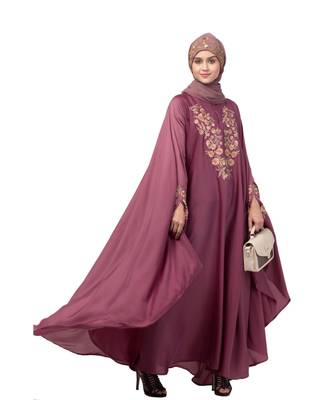 Nazneen Neck and Sleeve Embroidered Irani Kaftan 5
