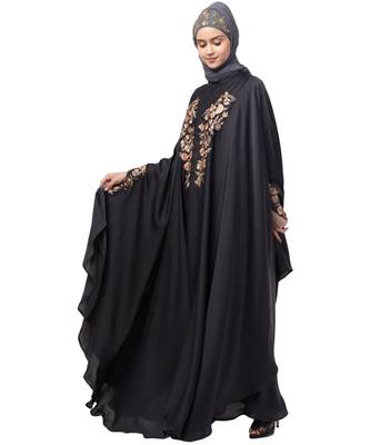 Nazneen Neck and Sleeve Embroidered Irani Kaftan 3