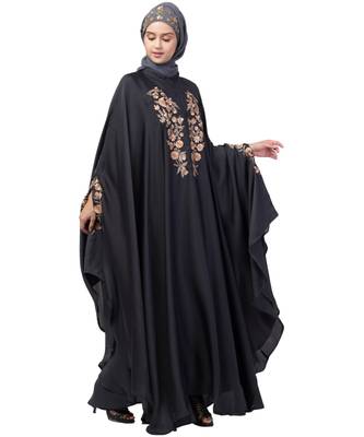 Nazneen Neck and Sleeve Embroidered Irani Kaftan 4