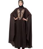 Nazneen Neck and Sleeve Embroidered Irani Kaftan